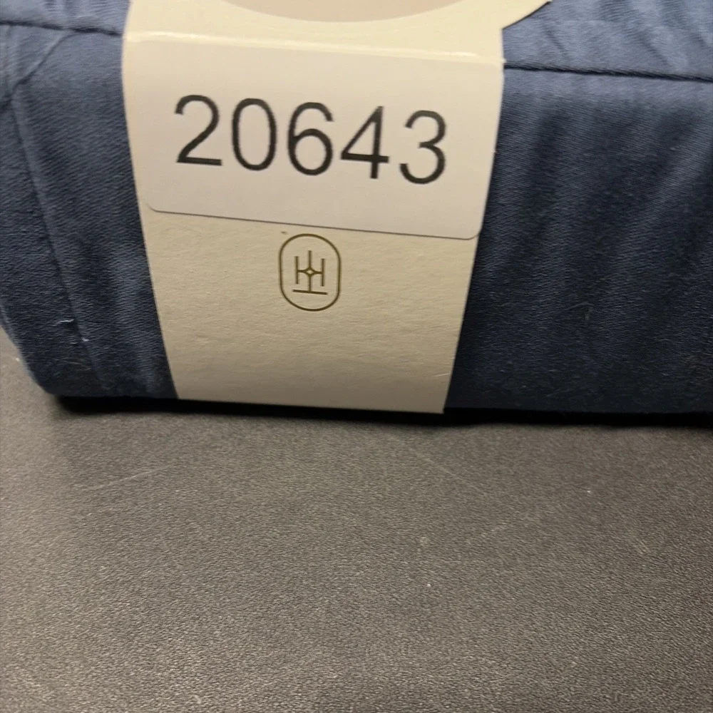 Full 400 Thread Count Performance Flat Sheet Metallic Blue Threshold Cotton 0643